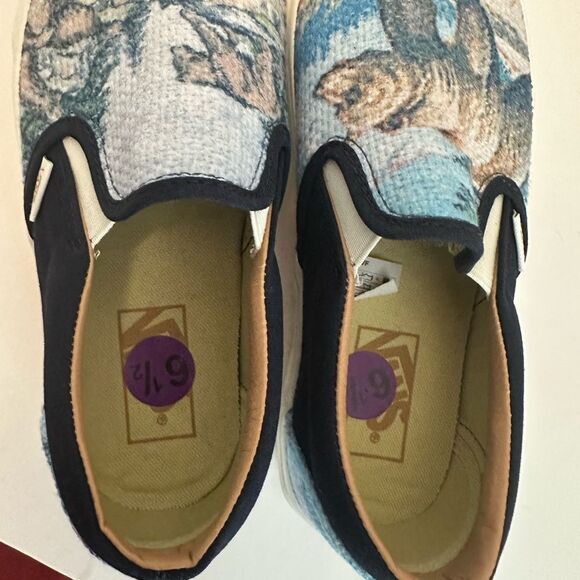 Vans Slip On Shoes Cali Tapestry Forest Bear Skateboarding Sneakers Landscape - Picture 11 of 12